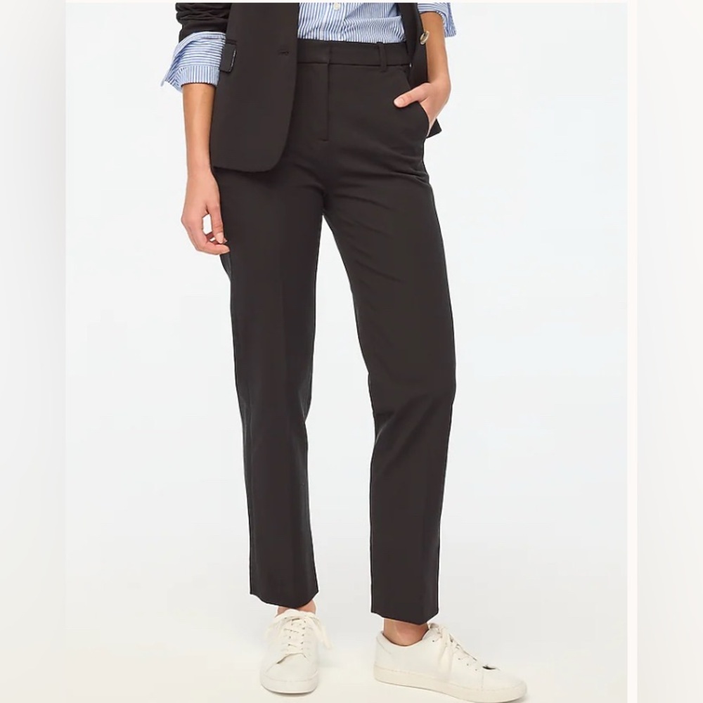 J.Crew Factory Women's Kallie straight-leg pant Black 22